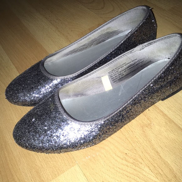 Silver glitter flats‼️ - Picture 2 of 3